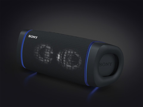 Sony SRS XB33 - Speaker bluetooth waterproof, cassa portatile con autonomia fino a 24 ore e effetti luminosi (Nero)