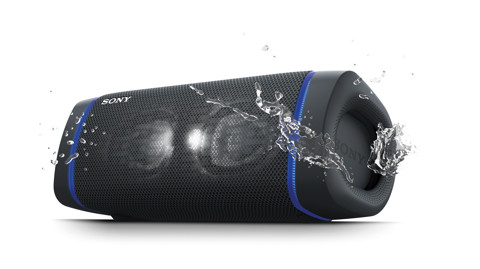 Sony SRS XB33 - Speaker bluetooth waterproof, cassa portatile con autonomia fino a 24 ore e effetti luminosi (Nero)