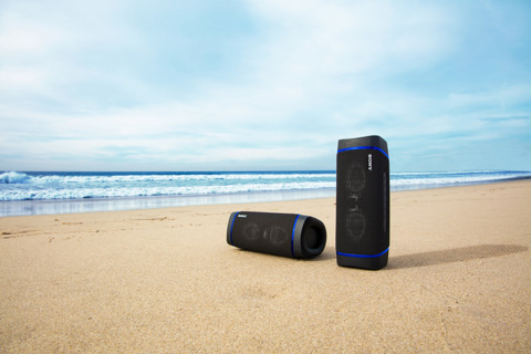 Sony SRS XB33 - Speaker bluetooth waterproof, cassa portatile con autonomia fino a 24 ore e effetti luminosi (Nero)