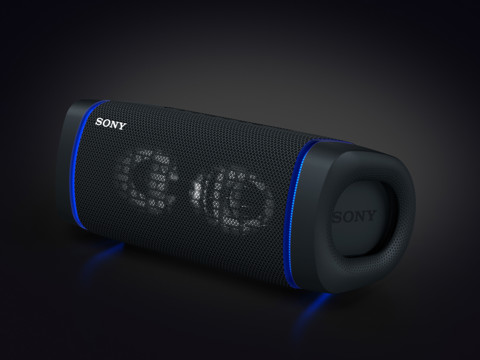 Sony SRS XB33 - Speaker bluetooth waterproof, cassa portatile con autonomia fino a 24 ore e effetti luminosi (Nero)