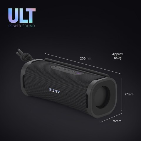 Sony ULT FIELD 1 - Speaker portatile wireless Bluetooth con ULT POWER SOUND, bassi potenti, IP67, impermeabile, antipolvere, antiurto, batteria da 12 ore, qualità chiamata chiara, anche da esterno, viaggio