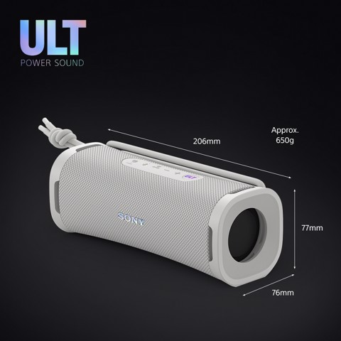 Sony ULT FIELD 1 - Speaker portatile wireless Bluetooth con ULT POWER SOUND, bassi potenti, IP67, impermeabile, antipolvere, antiurto, batteria da 12 ore, qualità chiamata chiara, anche da esterno, viaggio