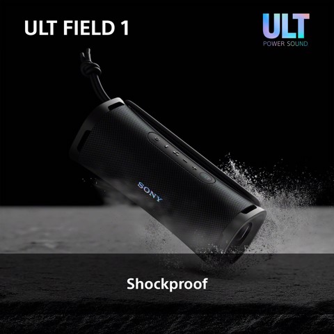 Sony ULT FIELD 1 Speaker portatile wireless Bluetooth con ULT POWER SOUND, bassi potenti, IP67, impermeabile, antipolvere, antiurto, batteria da 12 ore, qualità chiamata chiara, anche da esterno, viaggio