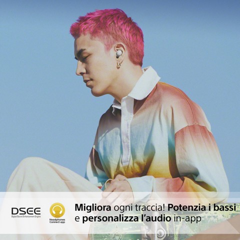 Sony WF-C700N Cuffie con cancellazione del rumore True Wireless - Comfort e stabilità per tutto il giorno - Durata della batteria fino a 15 ore con custodia di ricarica - Bianco