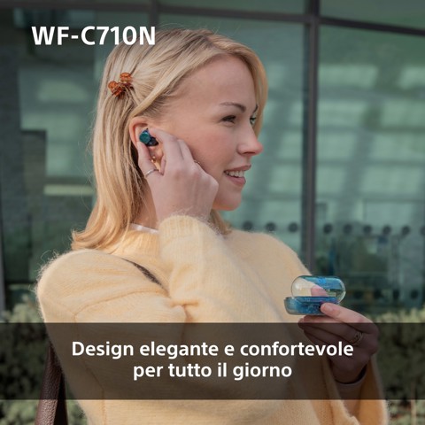 Sony WFC710NL.CE7 cuffia e auricolare True Wireless Stereo (TWS) In-ear Musica e Chiamate USB tipo-C Bluetooth Blu