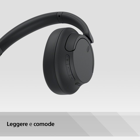 Sony WH-CH720N Cuffie Bluetooth wireless con cancellazione del rumore - Durata della batteria fino a 35 ore e ricarica rapida - Nero