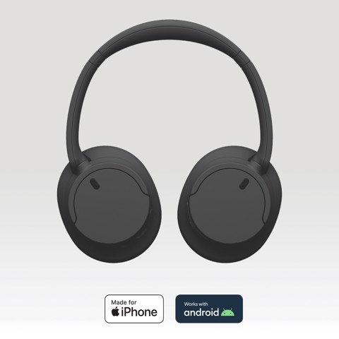 Sony WH-CH720N Cuffie Bluetooth wireless con cancellazione del rumore - Durata della batteria fino a 35 ore e ricarica rapida - Nero