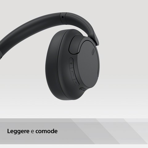 Sony WH-CH720N Cuffie Bluetooth wireless con cancellazione del rumore - Durata della batteria fino a 35 ore e ricarica rapida - Nero