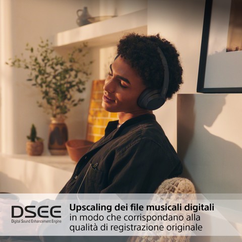 Sony WH-CH720N Cuffie Bluetooth wireless con cancellazione del rumore - Durata della batteria fino a 35 ore e ricarica rapida - Nero
