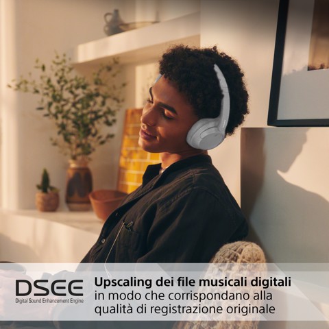 Sony WH-CH720N Cuffie Bluetooth wireless con cancellazione del rumore - Durata della batteria fino a 35 ore e ricarica rapida - Bianco