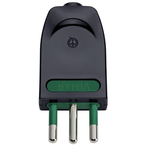 Spina 2P+T10A orientabile S11-SPB11 nero