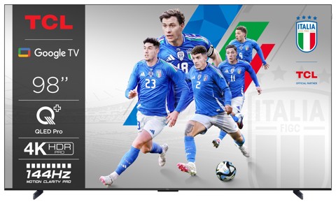 TCL C65 Series Serie C6 Smart TV QLED 4K 98" 98C655, 144Hz, audio Onkyo con subwoofer, Google TV