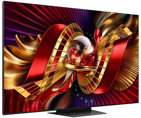 TCL C8L TV 55C8L SQD Mini LED da 55", 4K HDR, 3000 nit, 1.008 zone di dimming, Google TV, 144Hz, Dolby Vision & Atmos, Audio Bang & Olufsen