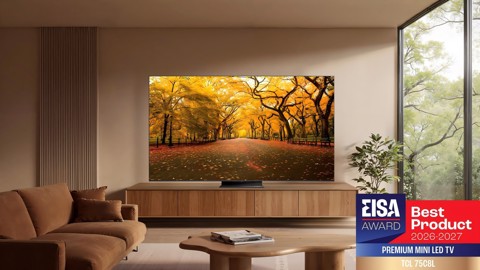 TCL C8L TV 75C8L SQD Mini LED da 75", 4K HDR, 5500 nit, 2.584 zone di dimming, Google TV, 144Hz, Dolby Vision & Atmos, Audio Bang & Olufsen