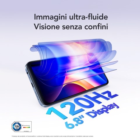 TCL K70 4G 17,3 cm (6.8") Dual SIM ibrida Android 16.0 USB tipo-C 4 GB 128 GB 5200 mAh Nero