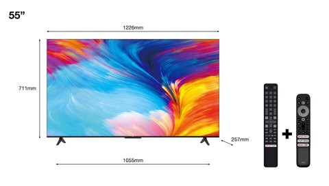 TCL P63 Series 55P635 TV 139,7 cm (55") 4K Ultra HD Smart TV Wi-Fi Nero