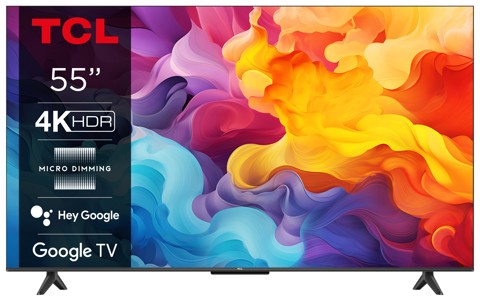 TCL P655 Series Serie P6 Smart TV Ultra HD 4K 55" 55P655, Dolby Audio, Controlli vocali, Google TV