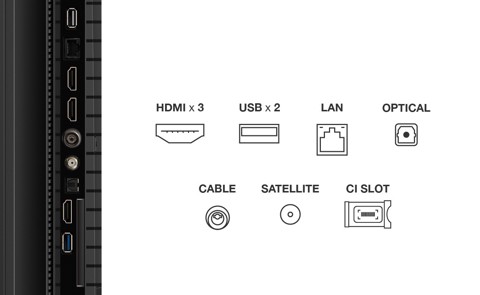 TCL P79K Serie Smart TV QLED 4K 85" 85P79K, audio Onkyo 2.1 con subwoofer, Google TV