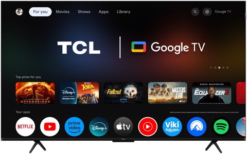 TCL P8L TV 75P8L – QD-Mini LED 75", 4K HDR, Google TV, 144Hz VRR, Audio Onkyo 2.1