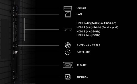 TCL P8L TV 98P8L – QD-Mini LED 98", 4K HDR, Google TV, 144Hz VRR, Audio Onkyo 2.1
