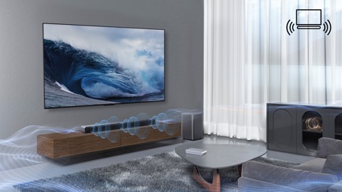 TCL S Soundbar S55H 2.1 canali, Dolby Atmos con Subwoofer integrato, supporto HDMI eARC, Bluetooth, 220W