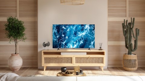 TCL T69C 85T69C 85" QLED, TV Direct LED, TV 4K HDR, Smart TV alimentata da Google TV (Dolby Vision & Atmos, Game Master, Motion Clarity, audio Onkyo 2.1, compatibile con Google Assistant e Alexa)