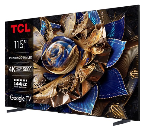 TCL X95 Serie Smart TV Mini LED 4K 115" 115X955, 144Hz, audio Onkyo 6.2.2, Google TV