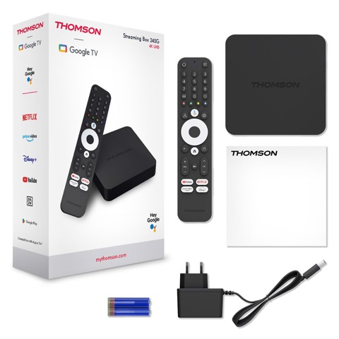 Thomson 240G Smart TV box Nero 4K Ultra HD 8 GB Wi-Fi Collegamento ethernet LAN
