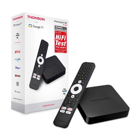 Thomson 240G Smart TV box Nero 4K Ultra HD 8 GB Wi-Fi Collegamento ethernet LAN