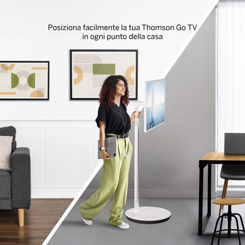 Thomson 32HA4M44 TV e monitor portatile TV portatile Bianco 81,3 cm (32") 1366 x 768 Pixel