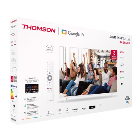 Thomson 55UG4S14W TV 139,7 cm (55") 4K Ultra HD Smart TV Wi-Fi Bianco