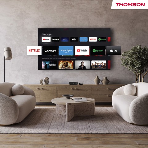 Thomson BOX PLUS 270G Smart TV box Grigio 4K Ultra HD 32 GB Wi-Fi Collegamento ethernet LAN
