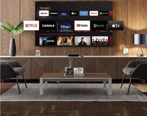 Thomson Streaming Box Nero 4K Ultra HD 32 GB Wi-Fi Collegamento ethernet LAN