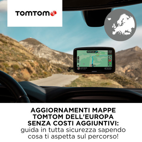 TomTom GO Classic navigatore Fisso 12,7 cm (5") Touch screen 201 g Nero