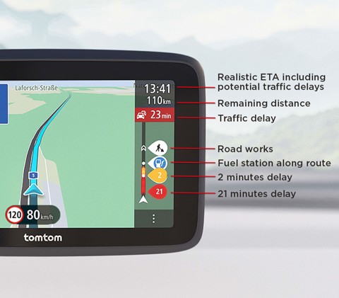 TomTom GO Classic navigatore Fisso 12,7 cm (5") Touch screen Nero
