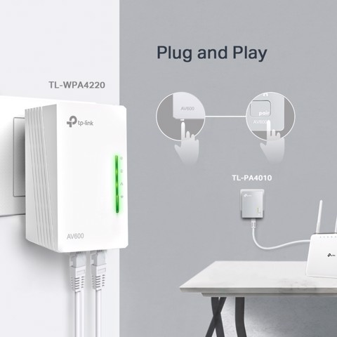 TP-Link TL-WPA4221 Kit Powerline Wi-fi AV600