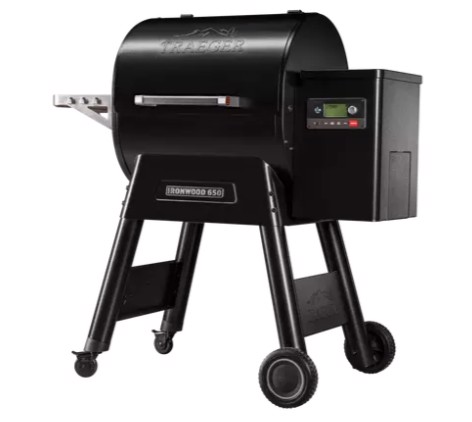 Traeger Barbecue a pellet Ironwood 650 con WiFi con modalità Super Smoke per 12 coperti