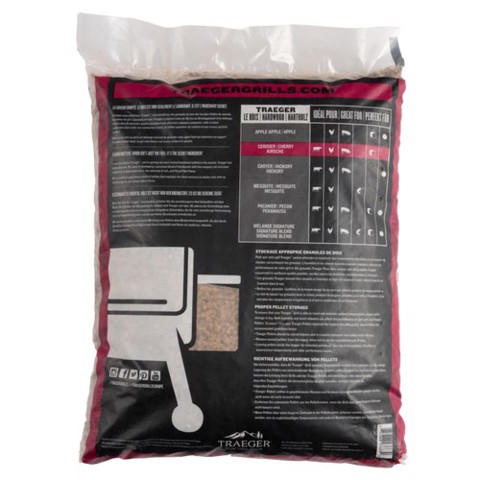 Traeger Pellets da legno Cherry naturale certificato FSC per barbecue a pellet - 9 kg