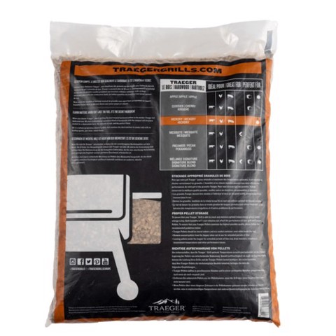Traeger Pellets da legno Hickory naturale certificato FSC per barbecue a pellet - 9 kg