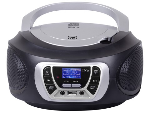 Trevi CMP 510 DAB Digitale 3 W DAB, DAB+, FM Nero Riproduzione MP3