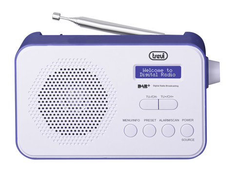Trevi DAB 7F92 R Portatile Digitale Blu, Bianco