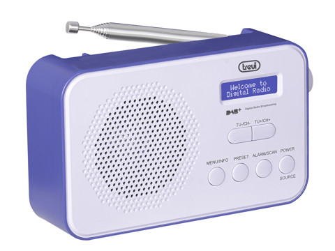 Trevi DAB 7F92 R Portatile Digitale Blu, Bianco