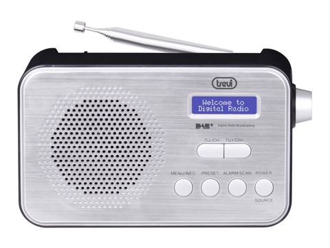 Trevi DAB 7F92 R Portatile Digitale Nero, Bianco