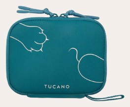 Tucano BTOPOHDB custodia per unità di archiviazione Custodia a sacchetto Neoprene, Polietilene tereftalato riciclato (rPET) Blu