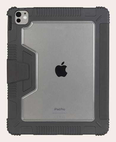 Tucano Educo 33 cm (13") Custodia a libro Nero, Trasparente