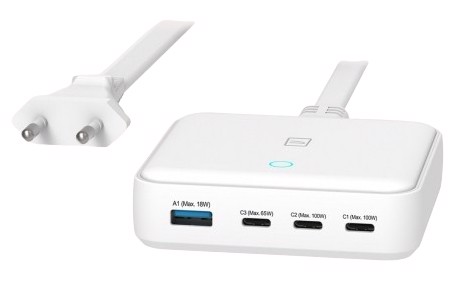 Tucano MA-DEGAN100-EU-W Caricabatterie per dispositivi mobili Computer portatile, Smartphone, Tablet Bianco AC Ricarica rapida Interno