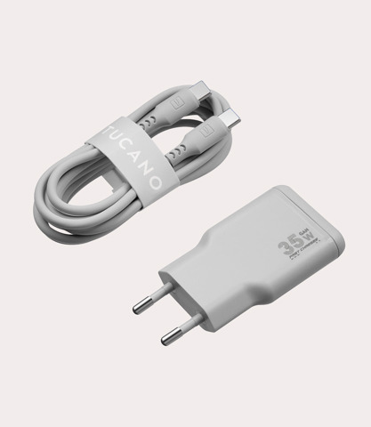 Tucano MA-ONEPOWKIT-G Caricabatterie per dispositivi mobili Universale Grigio AC Ricarica rapida Interno