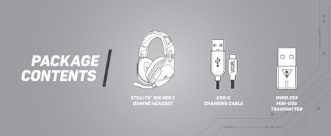 Turtle Beach Stealth 600 Gen 2 - PlayStation Auricolare Wireless A Padiglione Gaming USB tipo-C Bianco