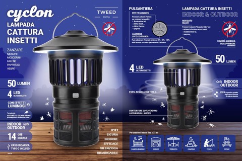 TWEED Lampada Cattura Insetti