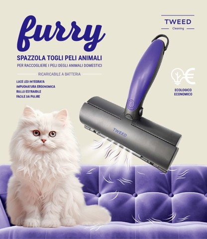 TWEED Spazzola Togli Peli Animali - Furry